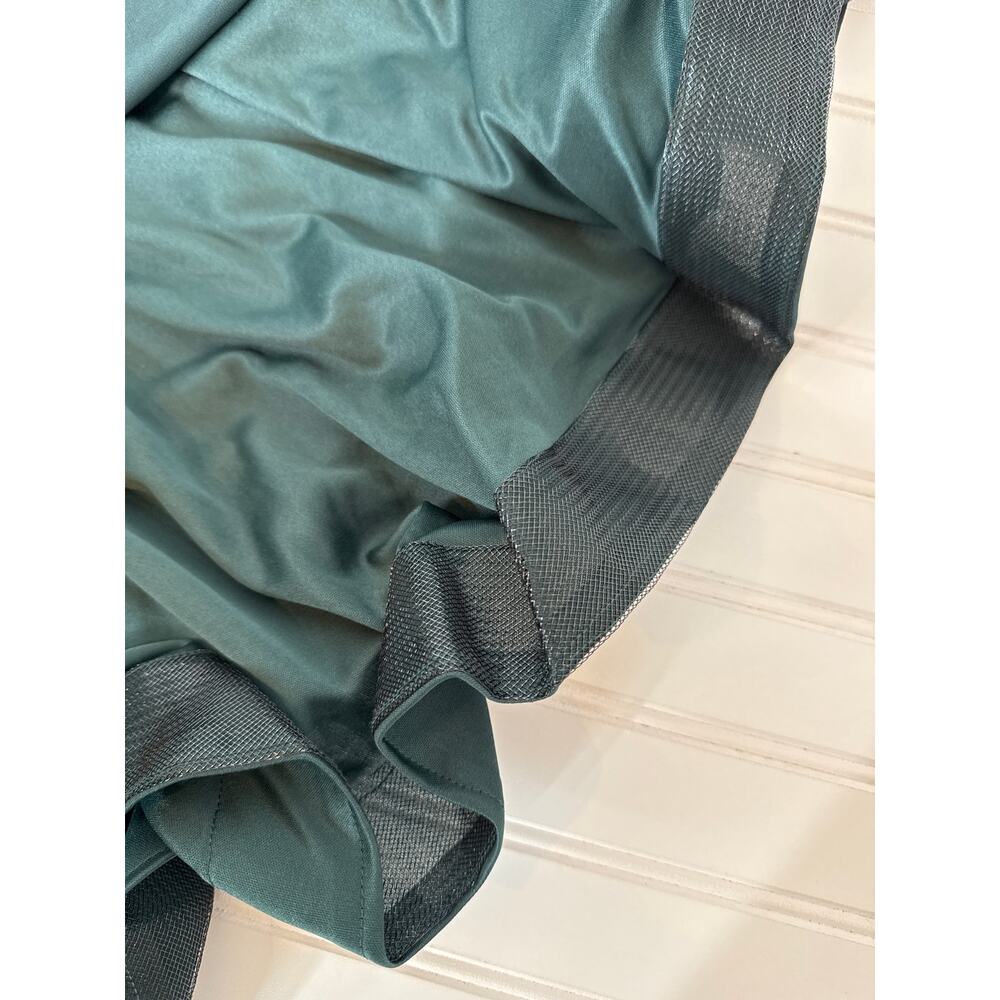 NWT Lulus Sophisticated Charisma Dark Teal Tie-Strap A-Line Midi Dress Size L - Picture 6 of 7